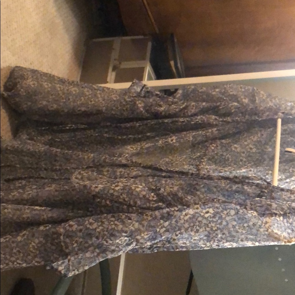 Very flowy sheer floral top